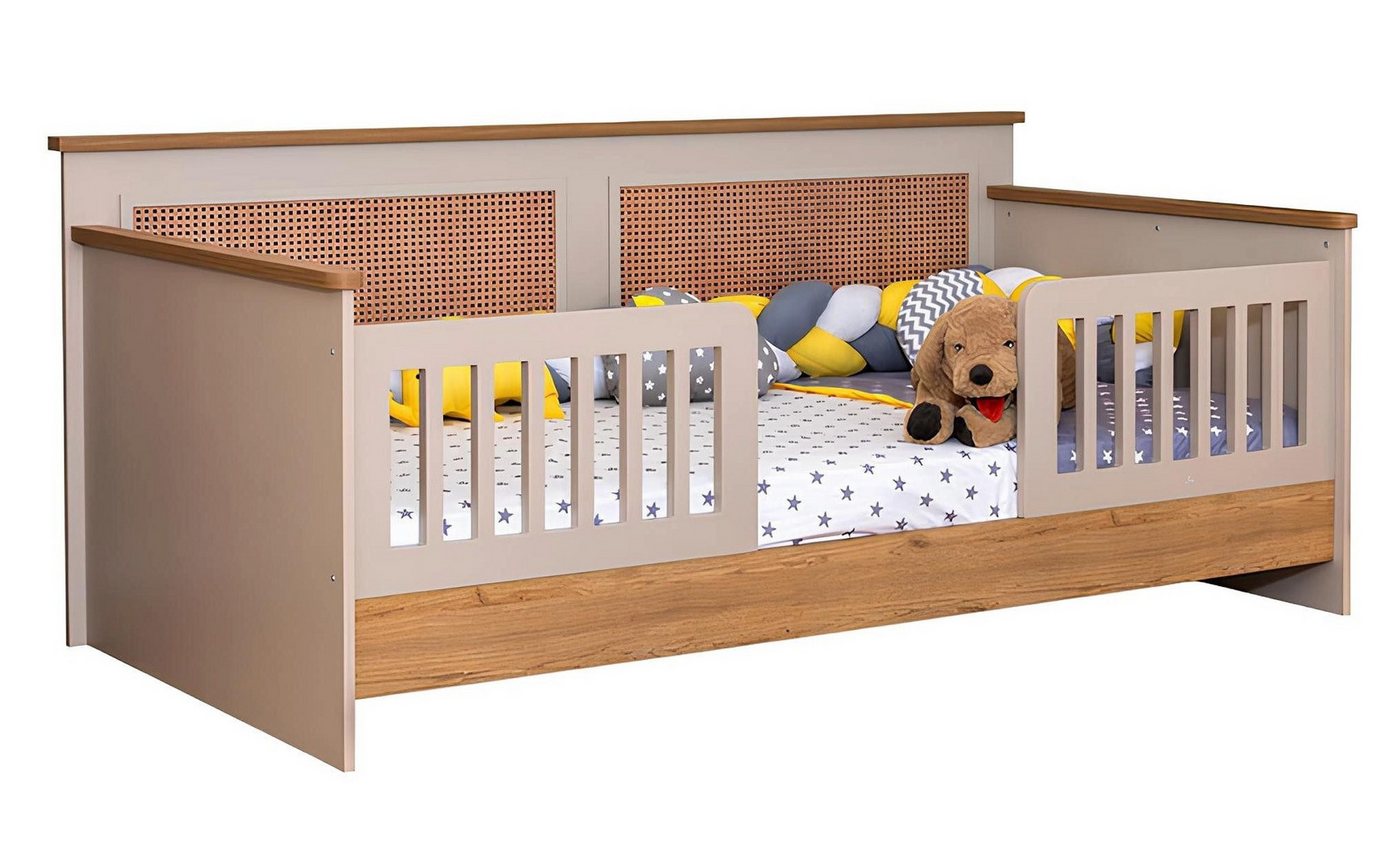 Xlmoebel Kinderbett Hochwertiges Braunfarbenes Kinderbett Designer Funktionsbett (1-tlg., Kinderbett), Hergestellt in Europa von Xlmoebel