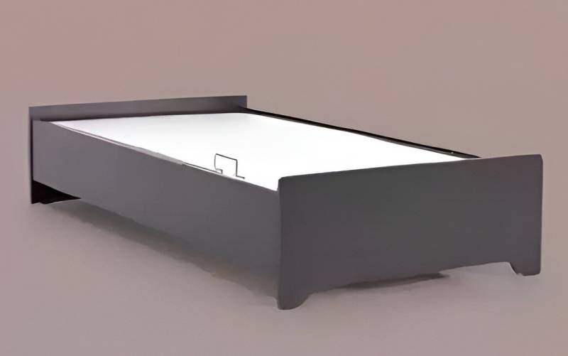 Xlmoebel Kinderbett Jugendbett Designer Schwarz Holzbett 100x200cm Betten (Kinderbett), Hergestellt in Europa von Xlmoebel