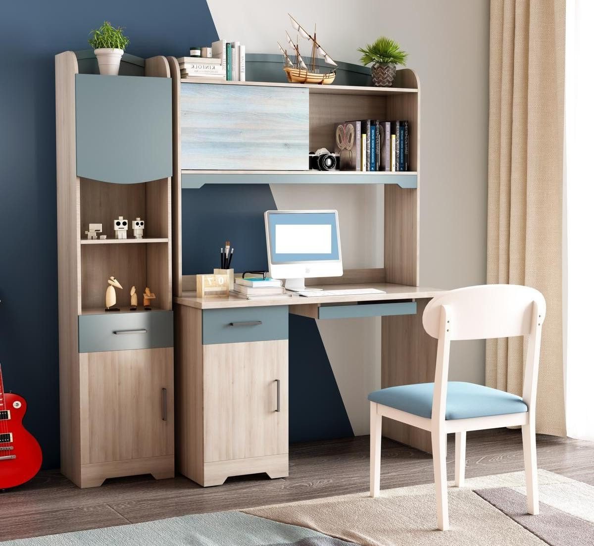 Xlmoebel Kinderschreibtisch Klassische Schreibtisch Holz Jugendzimmer Möbel Sofort (1-St), Hergestellt In Europa von Xlmoebel