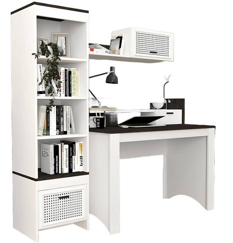 Xlmoebel Kinderschreibtisch Set für das Jugendzimmer mit Schreibtisch, Wandregal und Bücherregal (3tlg Jugendzimmer Set (Schreibtisch + Wandregal + Bücherregal), Hergestellt in Europa von Xlmoebel