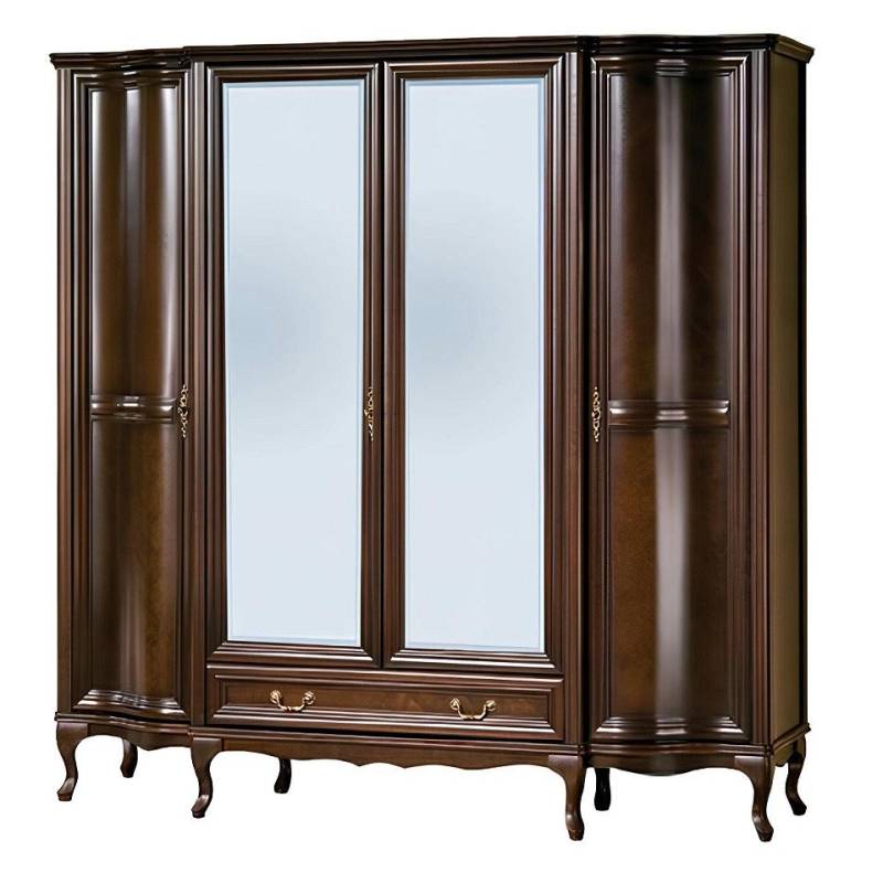 Xlmoebel Kleiderschrank Antiker Kleiderschrank in klassischem Design (Klassische Schränke Schrank Schrankwand - Model W-4D) Hergestellt in Europa von Xlmoebel