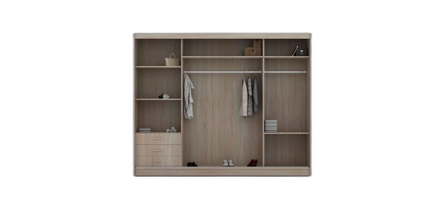 Xlmoebel Kleiderschrank Design Hochglanz Kleiderschrank Möbel Modern Mehrzweck Kleider Schrank (1-St., Kleiderschrank) Hergestellt in Europa von Xlmoebel