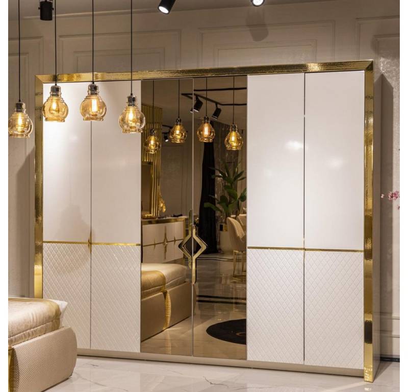 Xlmoebel Kleiderschrank Design Schrank Moderner Kleiderschrank mit Spiegel SOFORT (Kleiderschrank) von Xlmoebel