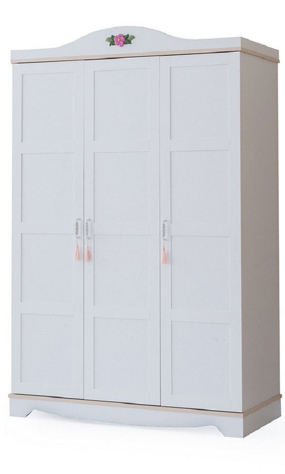 Xlmoebel Kleiderschrank Designer Holzschrank mit vier Türen in Rosa für Kinderzimmer Möbel (1-St., Kleiderschrank) Hergestellt in Europa von Xlmoebel