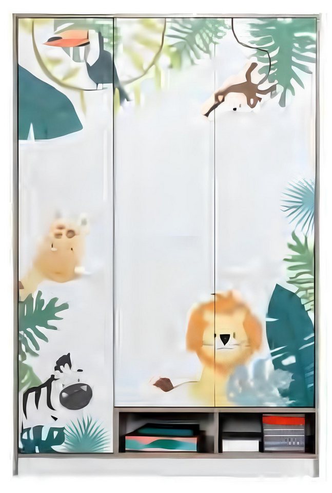 Xlmoebel Kinderkleiderschrank Kinderzimmermöbel Mädchen Holzschrank mit Design (Kleiderschrank) Hergestellt in Europa von Xlmoebel