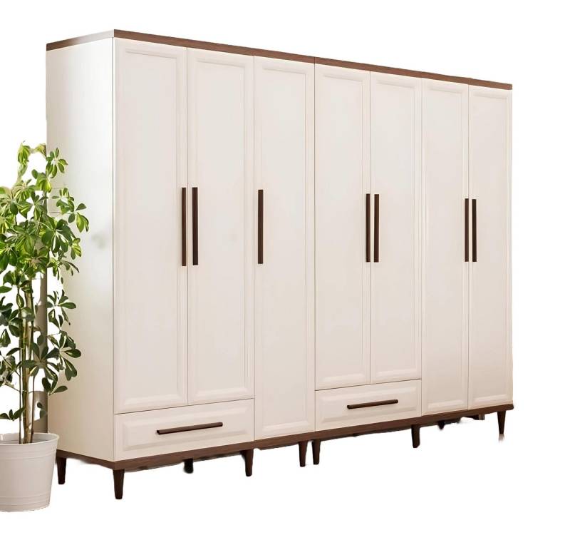 Xlmoebel Kleiderschrank Luxuriöser Holzschrank in Weiß für Schlafzimmereinrichtung (1-St., Kleiderschrank) Hergestellt in Europa von Xlmoebel