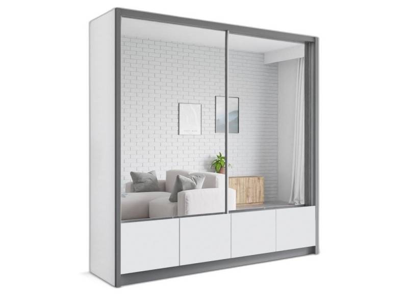 Xlmoebel Kleiderschrank Modern Holz Kleiderschrank Schublade Schrank (1-St., Kleiderschrank) Hergestellt in Europa von Xlmoebel