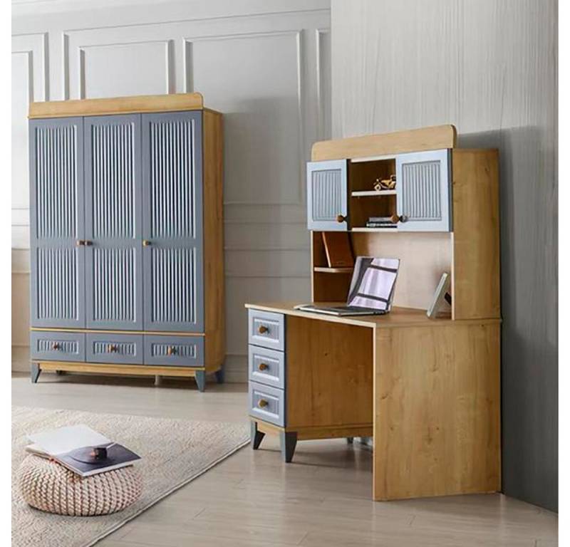 Xlmoebel Kleiderschrank Moderne Möbel für Kinder- und Arbeitszimmer: Kleiderschrank und (Kleiderschrank + Schreibtisch) Hergestellt in Europa von Xlmoebel