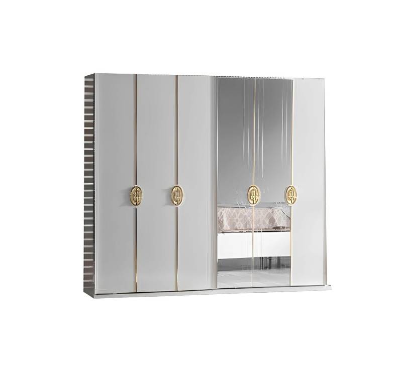 Xlmoebel Kleiderschrank Moderne Schlafzimmermöbel Set in Weiß mit Schrank, Spiegel und (Kleiderschrank) Hergestellt in Europa von Xlmoebel