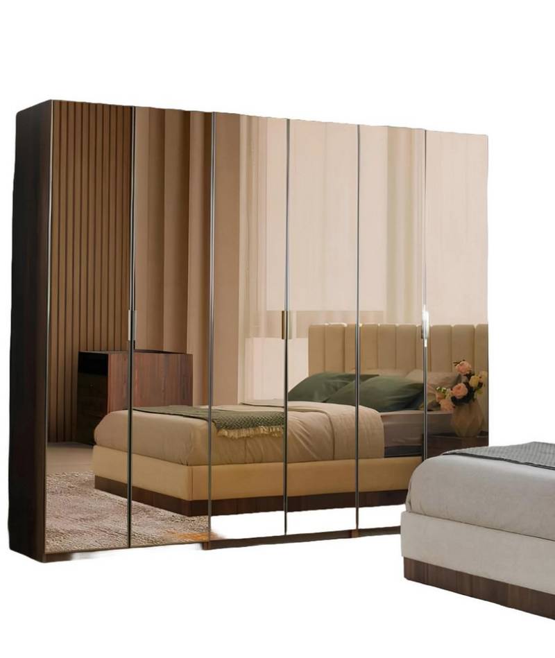 Xlmoebel Kleiderschrank Modernes Design Braun Schlafzimmerschrank mit rechteckiger Form (1-St., Kleiderschrank) Hergestellt in Europa von Xlmoebel