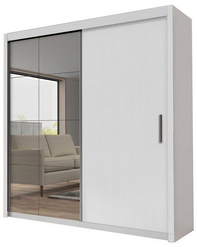 Xlmoebel Kleiderschrank Neu Schlafzimmer Möbel Wohnen Holz Schwebetüren Kleider Schrank (1-St) Hergestellt in Europa von Xlmoebel