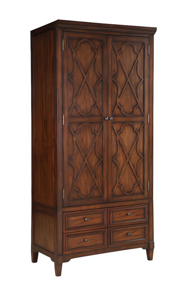 Xlmoebel Kleiderschrank Neuer Kleiderschrank im klassischen Stil aus Holz im (Kleiderschrank) Hergestellt in Europa von Xlmoebel