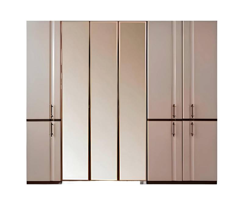 Xlmoebel Kleiderschrank Neuer Luxus-Kleiderschrank in Beige mit 6 Türen für das Schlafzimmer (1-St., Kleiderschrank) Hergestellt in Europa von Xlmoebel