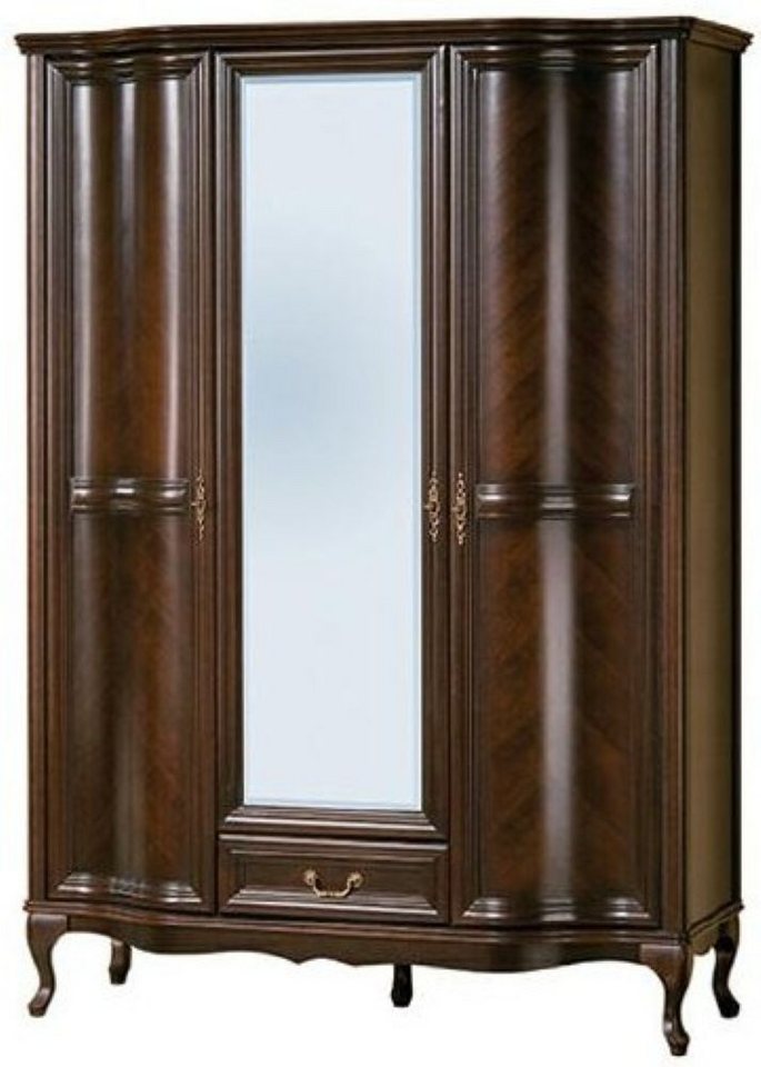 Xlmoebel Kleiderschrank Neuer italienischer Holz-Kleiderschrank mit 3 Türen und Schrankwand. (1-St., Kleiderschrank) Hergestellt in Europa von Xlmoebel