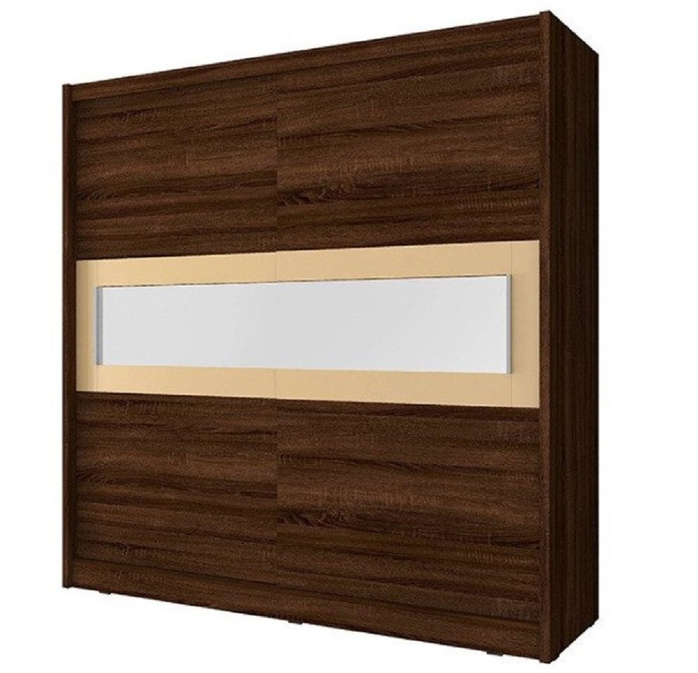 Xlmoebel Kleiderschrank Schiebetüren aus Holz im schwebenden Design für Wohnräume (Kleiderschrank) Hergestellt in Europa von Xlmoebel
