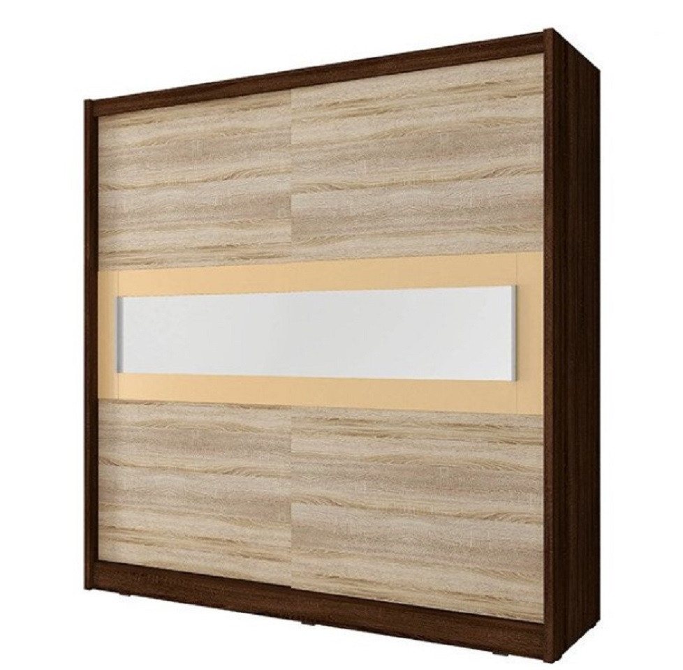 Xlmoebel Kleiderschrank Schiebetüren aus Holz im schwebenden Design für Wohnräume (Kleiderschrank) Hergestellt in Europa von Xlmoebel