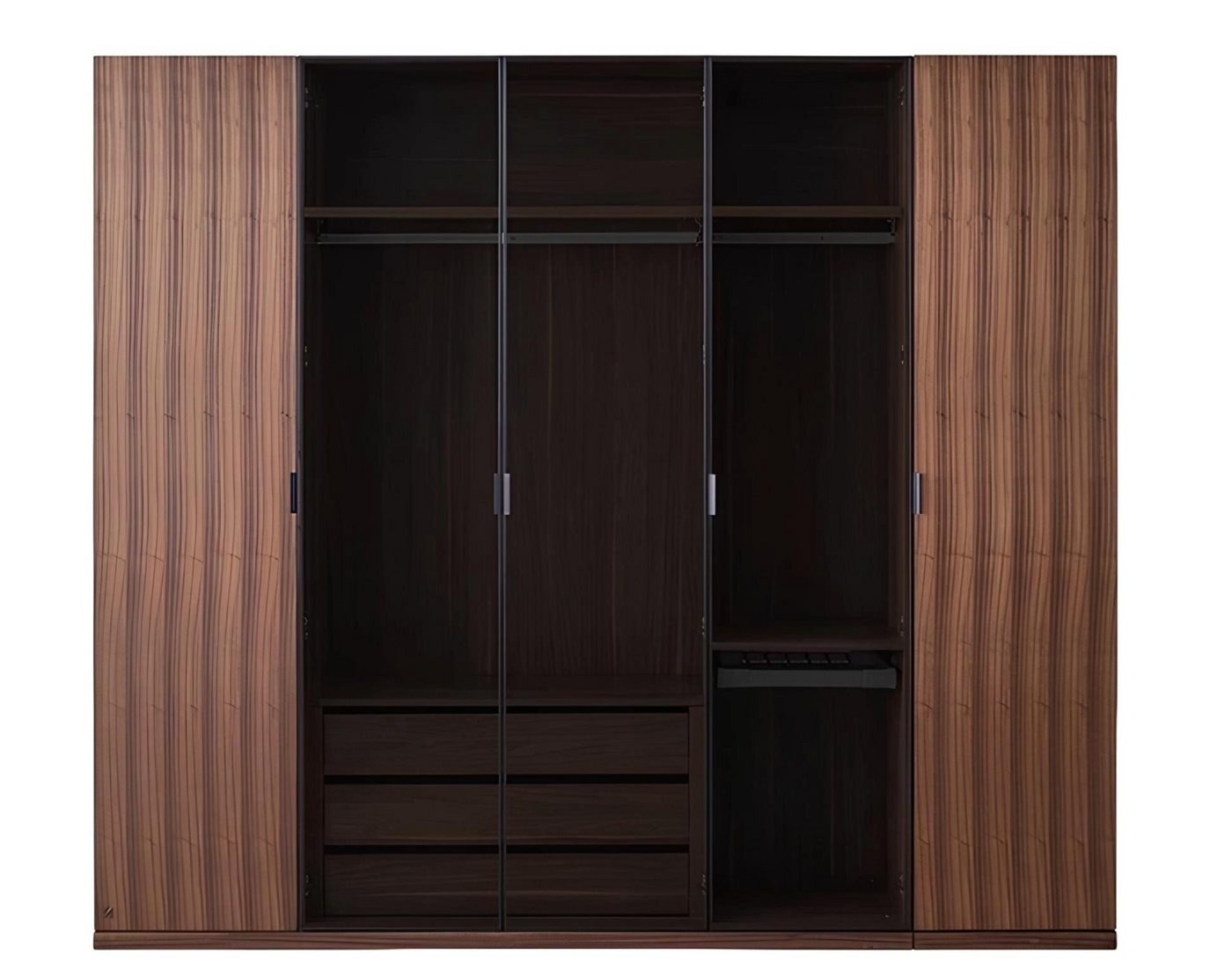 Xlmoebel Kleiderschrank Schlafzimmer zeitgemäß Kleiderschrank aus Holz mit modernem Design (Kleiderschrank) Hergestellt in Europa von Xlmoebel