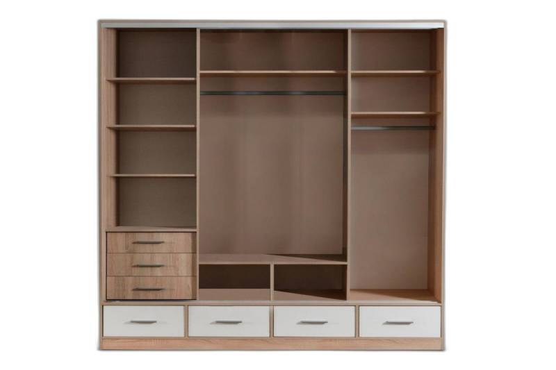 Xlmoebel Kleiderschrank Schrank Kleiderschrank Schrankwand Schlafzimmer Weiß (1-St., Kleiderschrank) Hergestellt in Europa von Xlmoebel