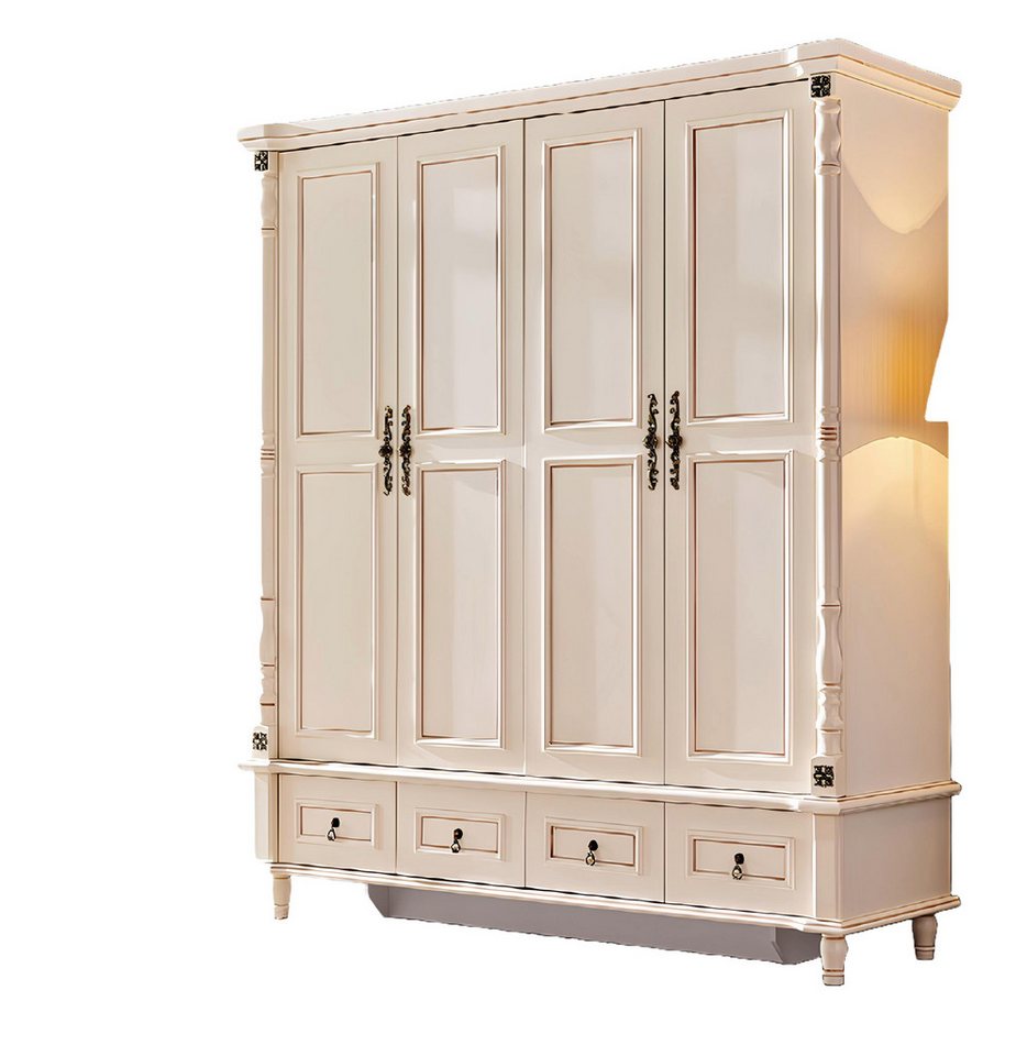 Xlmoebel Kleiderschrank Schrank im Barockstil aus Holz für klassische Schlafzimmer. (Kleiderschrank) Hergestellt in Europa von Xlmoebel
