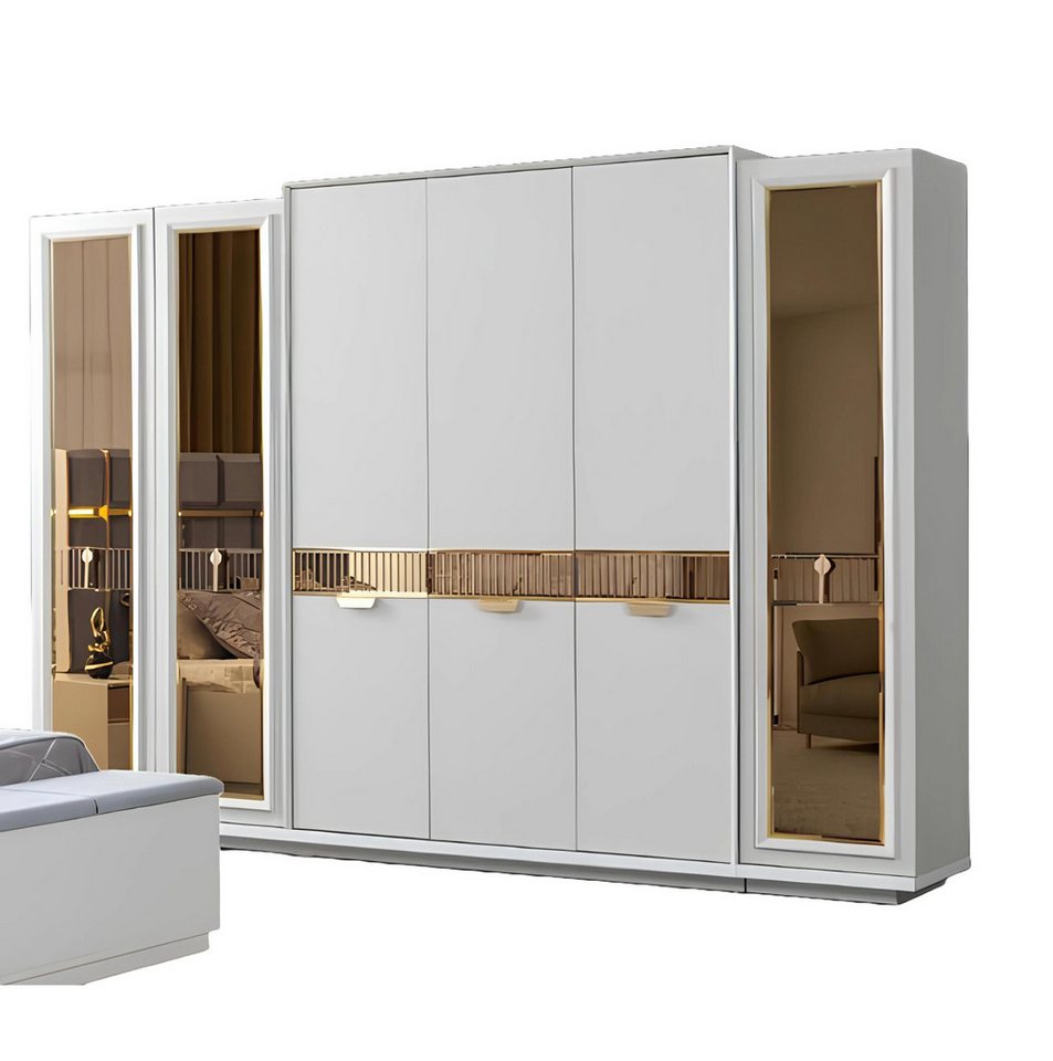 Xlmoebel Kleiderschrank Schrank mit Spiegel für das Schlafzimmer (Kleiderschrank) Hergestellt in Europa von Xlmoebel