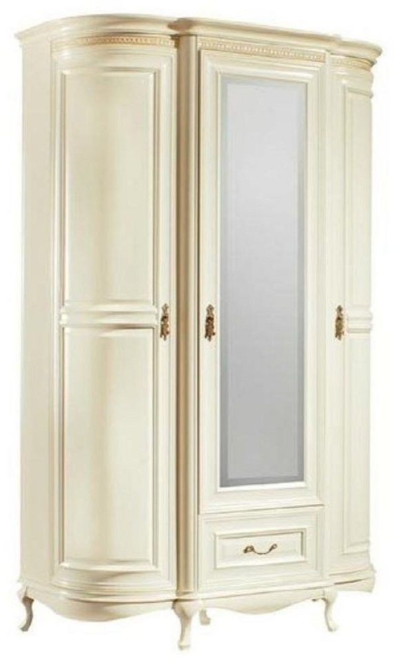 Xlmoebel Kleiderschrank Traditionelle Schränke Schrankwand Kleiderschrank mit Spiegel (Klassische Schränke Schrank Schrankwand - Model V-Schrank-3D-G) Hergestellt in Europa von Xlmoebel
