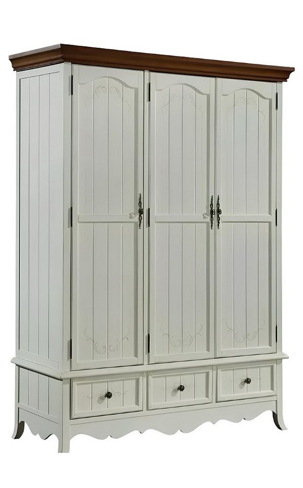 Xlmoebel Kleiderschrank Traditioneller Holzschrank für das Schlafzimmer im Landhausstil (Kleiderschrank) Hergestellt in Europa von Xlmoebel
