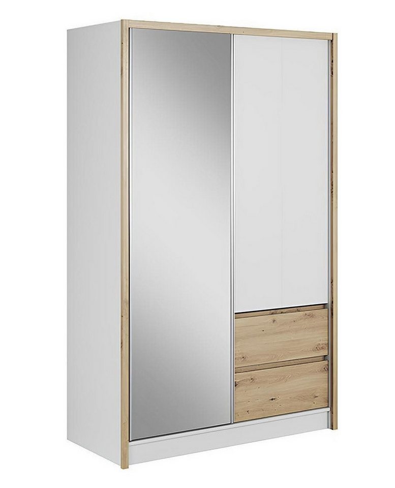 Xlmoebel Kleiderschrank Vielseitiges Regalsystem - Schrank für Aufbewahrung und Kleidung (Kleiderschrank SARA 130cm) Hergestellt in Europa von Xlmoebel