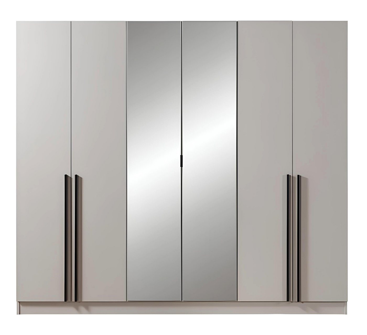 Xlmoebel Kleiderschrank Zeitgemäßer Schrank im Loft-Stil für Schlafzimmer in Beige, 237cm hoch (1-St., Kleiderschrank) Hergestellt in Europa von Xlmoebel