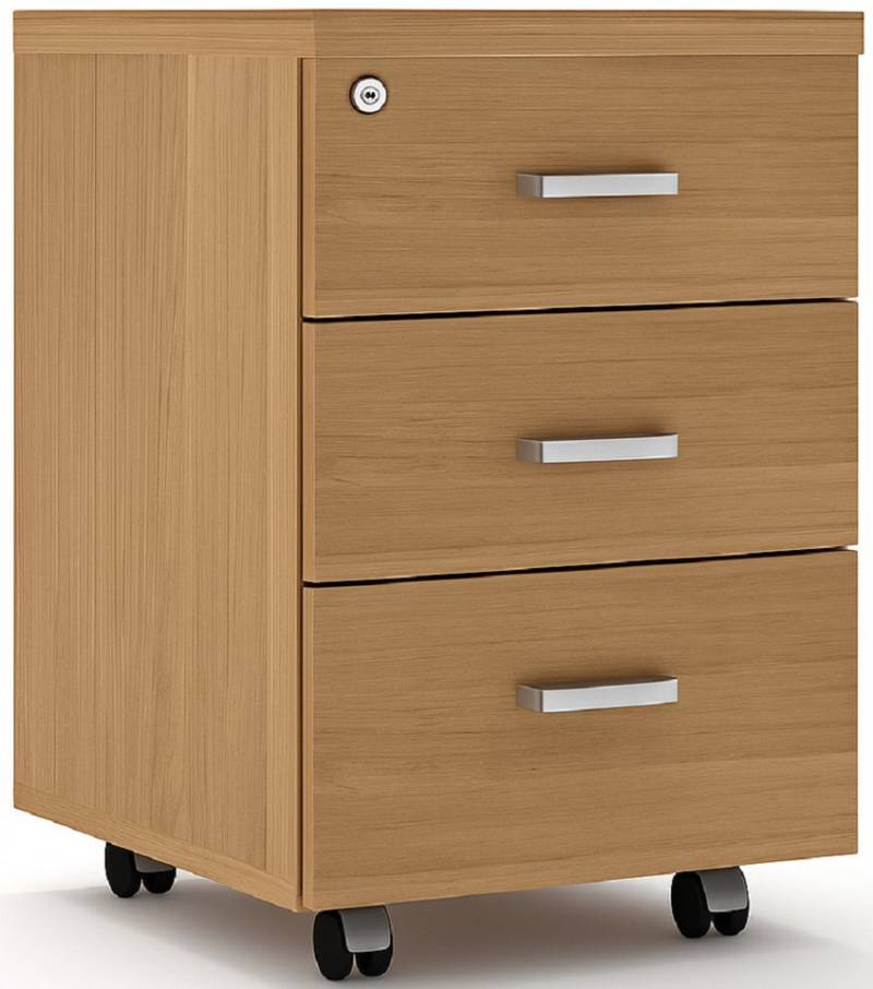 Xlmoebel Rollcontainer Arbeitszimmer Kommode Büromöbel Holz Aktenschrank Neu Bücher, (1 St., Schubkastenkommode), Hergestellt in Europa von Xlmoebel