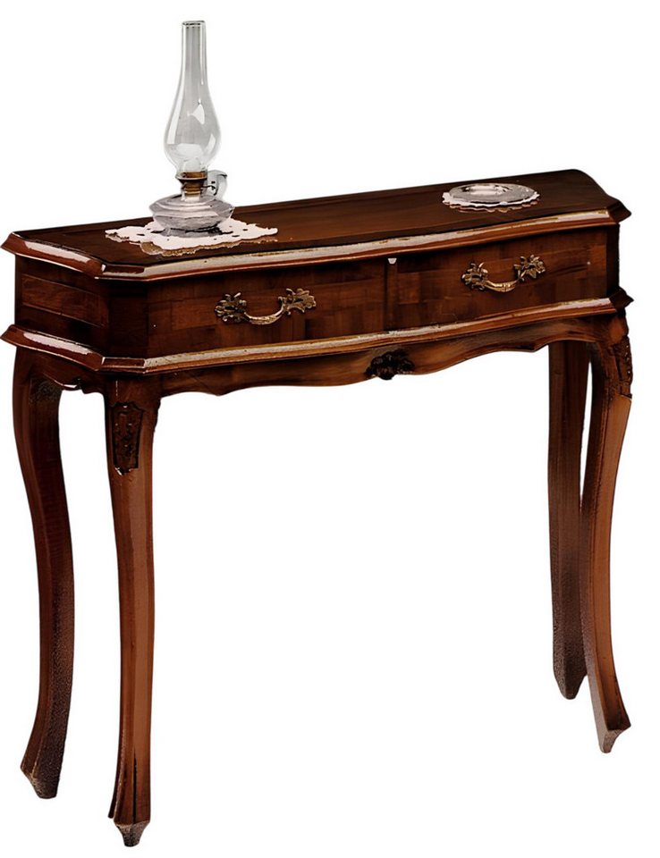 Xlmoebel Konsolentisch Barock Rokoko Beistellkommode aus Holz im Tischkonsolen-Design (Schreibtisch), Hergestellt in Italy von Xlmoebel