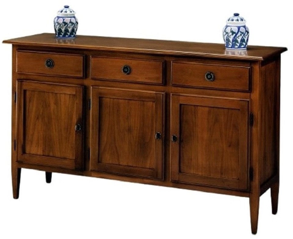 Xlmoebel Kombikommode Braune Massivholz-Kommode Anrichte Sideboard Möbel Schrank, Hergestellt in Italy von Xlmoebel