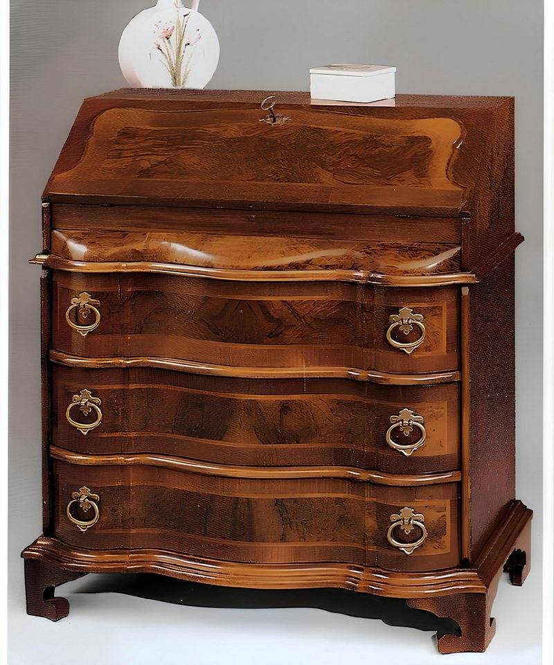 Xlmoebel Sekretär Braune Massivholz-Kommode Anrichte Sideboard - Möbelstücke Schrank (Kommode), Hergestellt in Europa von Xlmoebel