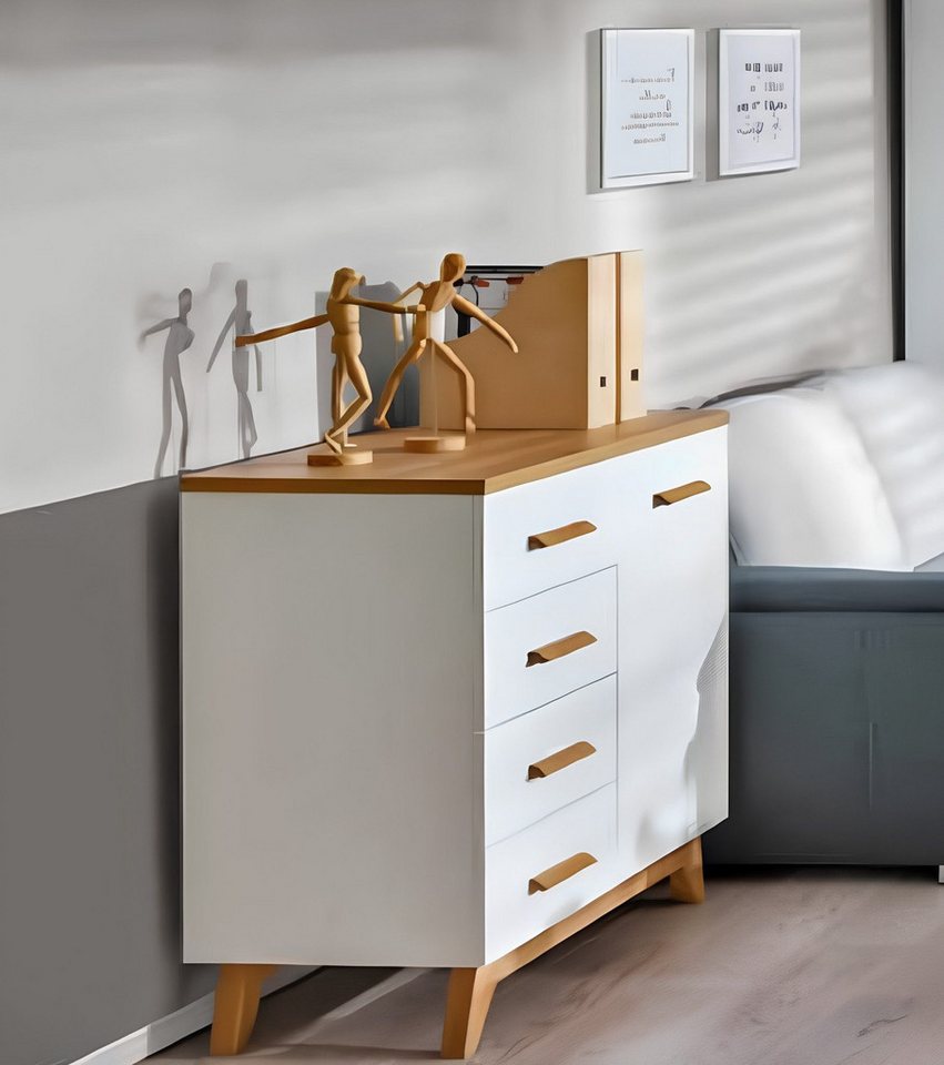 Xlmoebel Kombikommode Anrichte Möbel - Elegantes Sideboard für das Wohnzimmer mit Regal (Kommode), Hergestellt in Europa von Xlmoebel