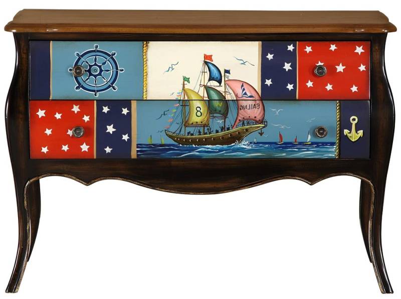 Xlmoebel Schubkastenkommode Design Schrank im Antik-Stil mit Anrichte, Regalen und Kommoden (Kommode), Hergestellt in Europa von Xlmoebel