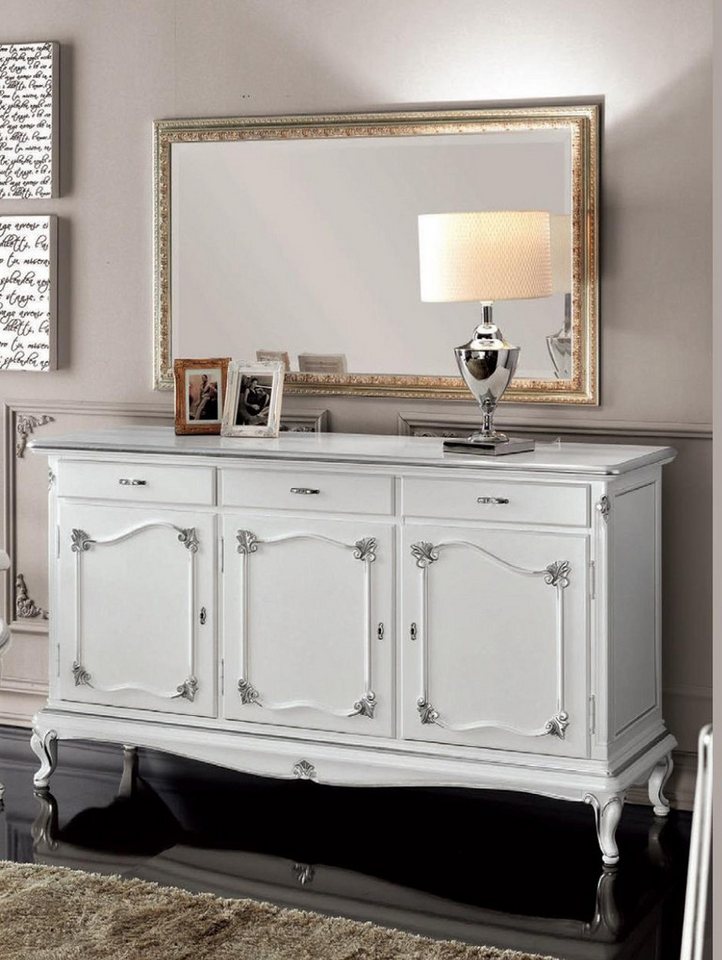 Xlmoebel Kombikommode Dressers Italienische Möbel Massiv Spiegel 2-teilig Anrichte Sideboard (2 St., 2tlg.Set (Kommode + Spiegel), Hergestellt in Europa von Xlmoebel