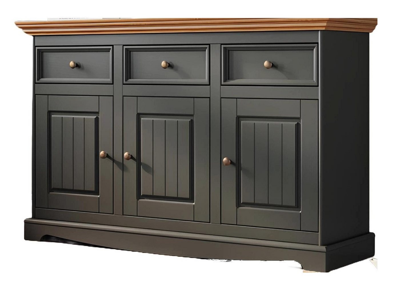 Xlmoebel Kommode Exklusiver Holzschrank mit Hochglanz-Finish in Übergröße Luxuriöses (Kommode), Hergestellt in Europa von Xlmoebel