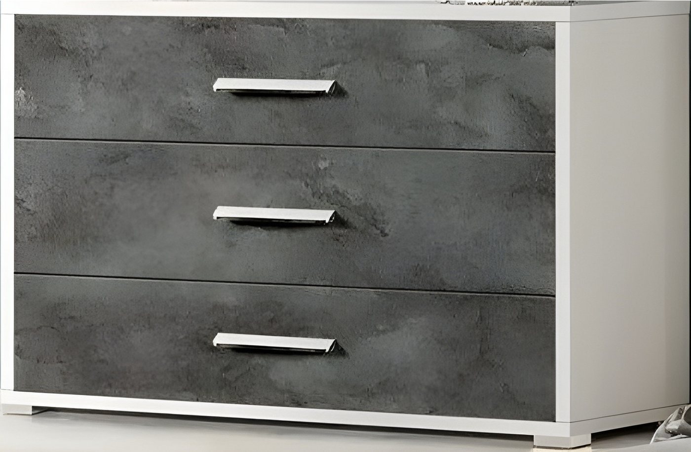 Xlmoebel Schminkschrank Grau Kommode Schrank Luxus Schlafzimmer Holz Design Anrichte (1-St., Schubkastenkommode) Hergestellt in Europa von Xlmoebel