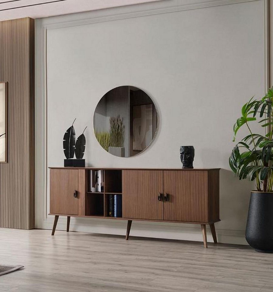Xlmoebel Sideboard Luxuriöses Designer-Möbelstück Schubladenkommode Schrank stilvoll (2 St., Kommode + Spiegel), Hergestellt in Europa von Xlmoebel