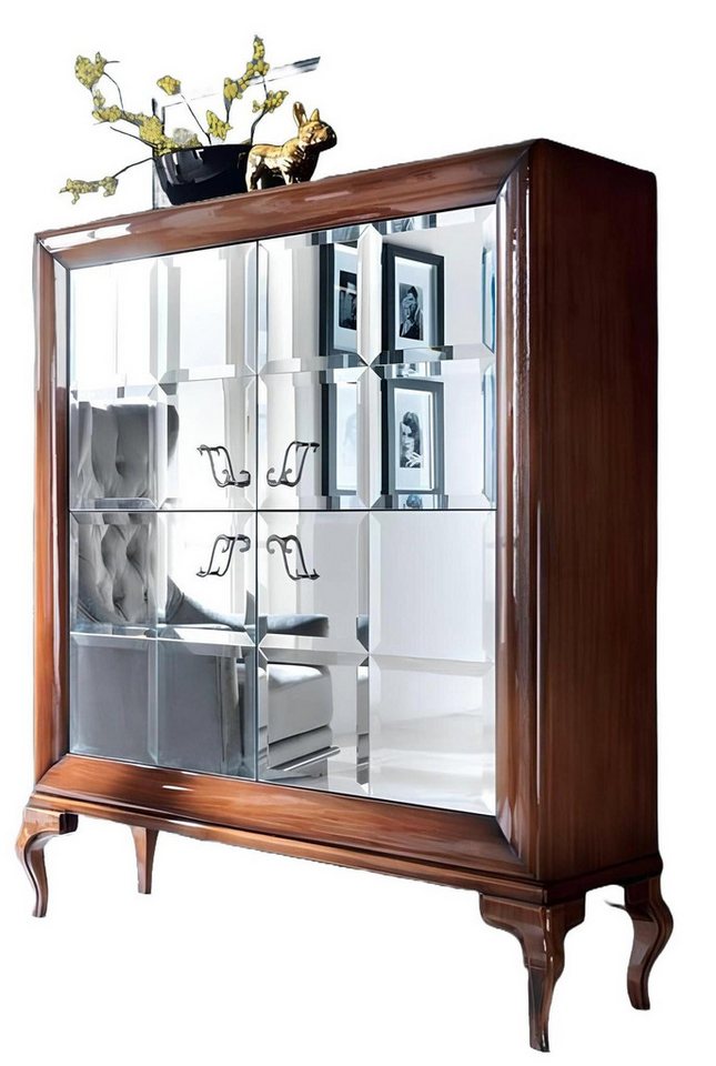 Xlmoebel Vitrine Luxuriöses Holz-Sideboard für das Wohnzimmer in Braun - Kommoden (1-St., Kommode) Hergestellt in Europa von Xlmoebel