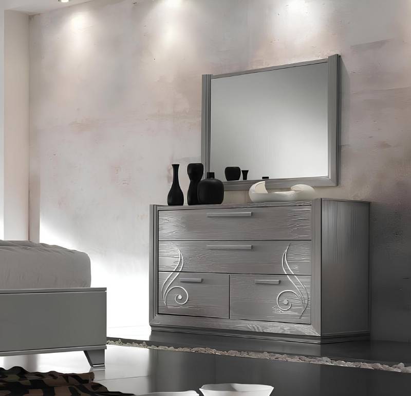Xlmoebel Kommode Luxuriöses Möbelset bestehend aus einer Kommode, einem Spiegelschrank, (Set 2tlg.Kommode + Spiegel), Hergestellt in Italy von Xlmoebel