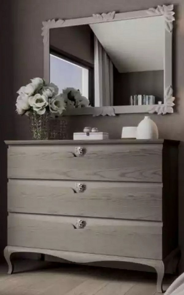 Xlmoebel Schubkastenkommode Luxuriöses Set aus einem Schrank mit Spiegel und einer Konsole in Form (2 St., Schubkastenkommode + Spiegel), Hergestellt in Europa von Xlmoebel