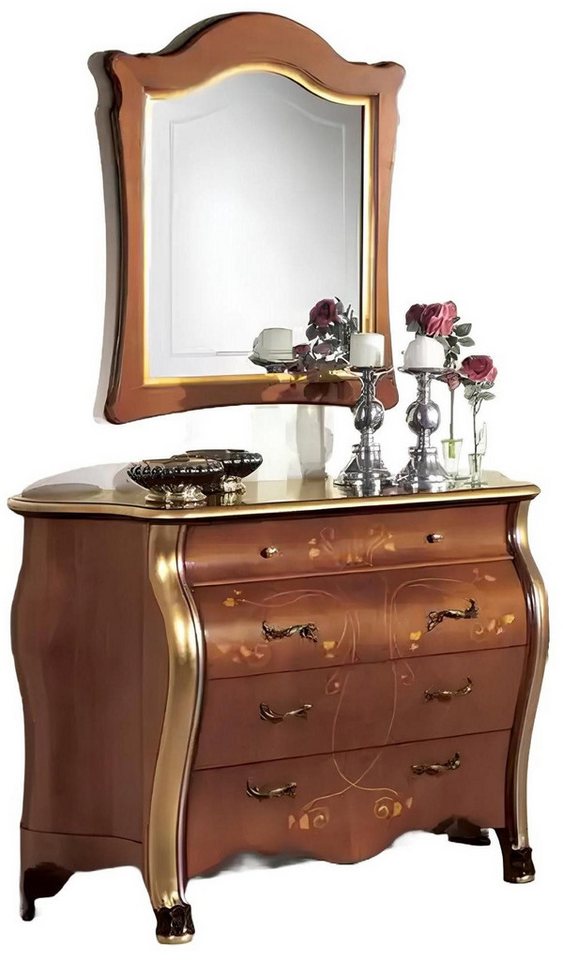 Xlmoebel Schubkastenkommode Luxuriöses klassisches Möbelset für das Schlafzimmer: Kommode (2 St., Set 2tlg(Kommode+Spiegel), Hergestellt in Europa von Xlmoebel