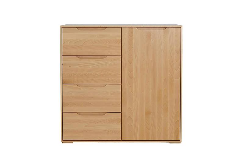 Xlmoebel Kombikommode Massive Holzkommode Natur Sideboard Möbel Schrank Kommoden (Kommode), Hergestellt in Europa von Xlmoebel