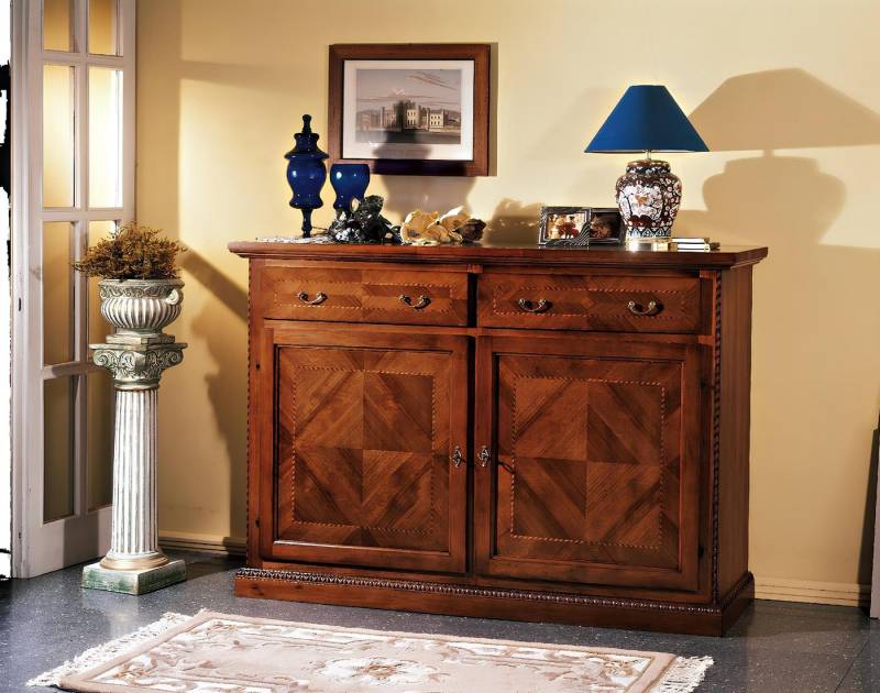 Xlmoebel Kommode Massivholz-Kommode in Braun - Anrichte aus Holz mit Schubladen (Kommode), Hergestellt in Europa von Xlmoebel