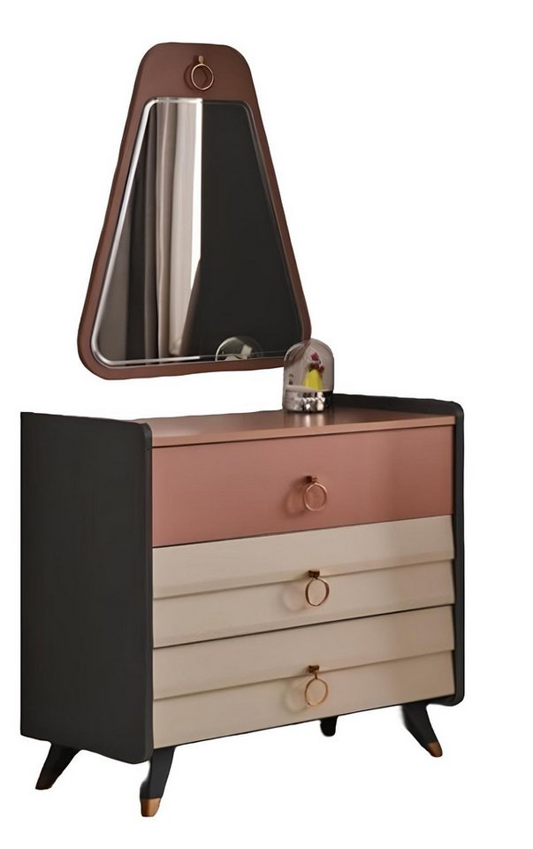 Xlmoebel Schubkastenkommode Moderne Luxus-Kommode mit Spiegel für Schlafzimmer (2tlg Schlafzimmer Set(Kommode+Spiegel), Hergestellt in Europa von Xlmoebel
