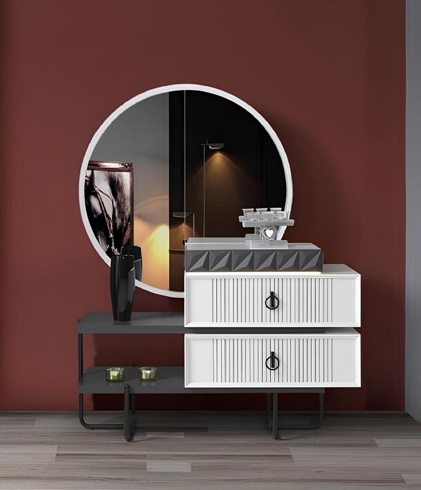 Xlmoebel Schubkastenkommode Möbel-Set mit Design-Kommode, Anrichte, Schrank und Spiegel (Kommode mit Spiegel), Hergestellt in Europa von Xlmoebel