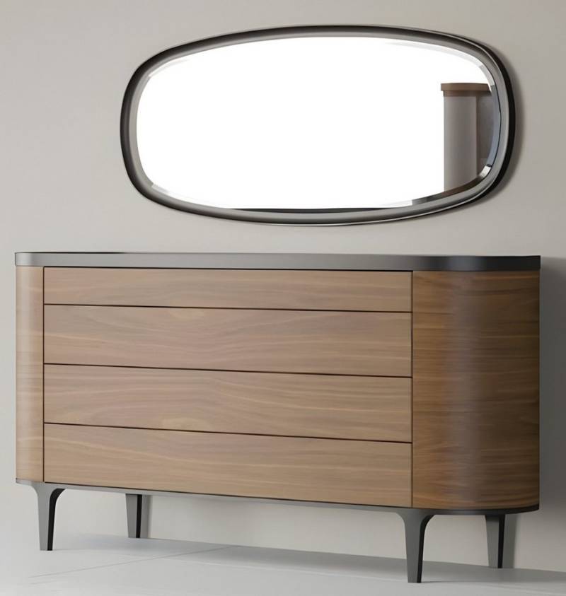 Xlmoebel Schubkastenkommode Neu Luxuriöser Schrank mit Spiegel im modernen Stil (2 St., Kommode mit Spiegel), Hergestellt in Europa von Xlmoebel