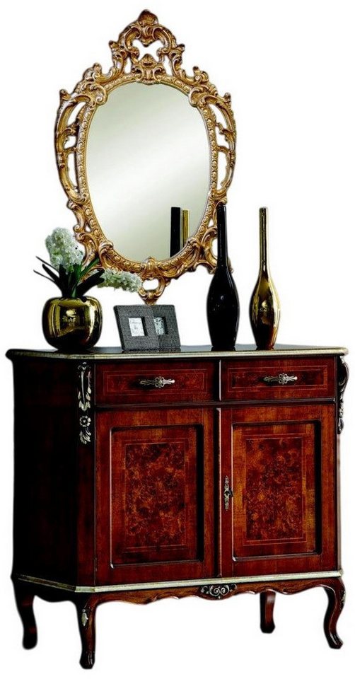 Xlmoebel Kombikommode Neue Barock-Kommode mit Spiegel im italienischen Möbeldesign aus Holz (Kombikommode + Spiegel), Hergestellt in Europa von Xlmoebel