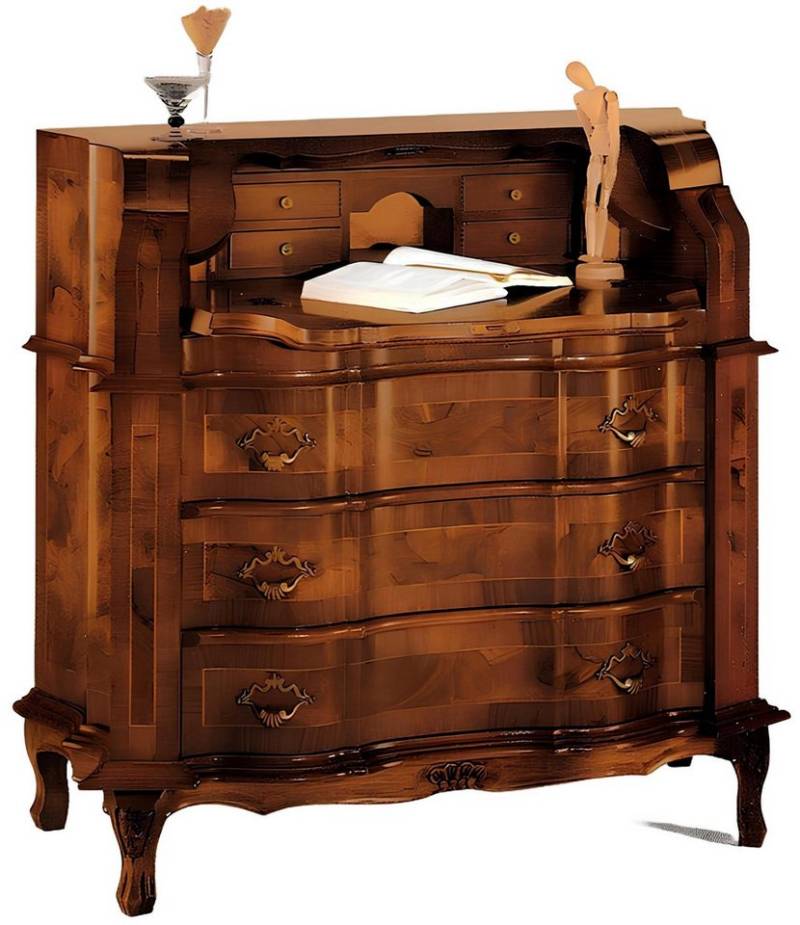 Xlmoebel Sekretär Neue Barocke Luxus-Kommode im italienischen Stil aus Holz (Kommode), Hergestellt in Italy von Xlmoebel