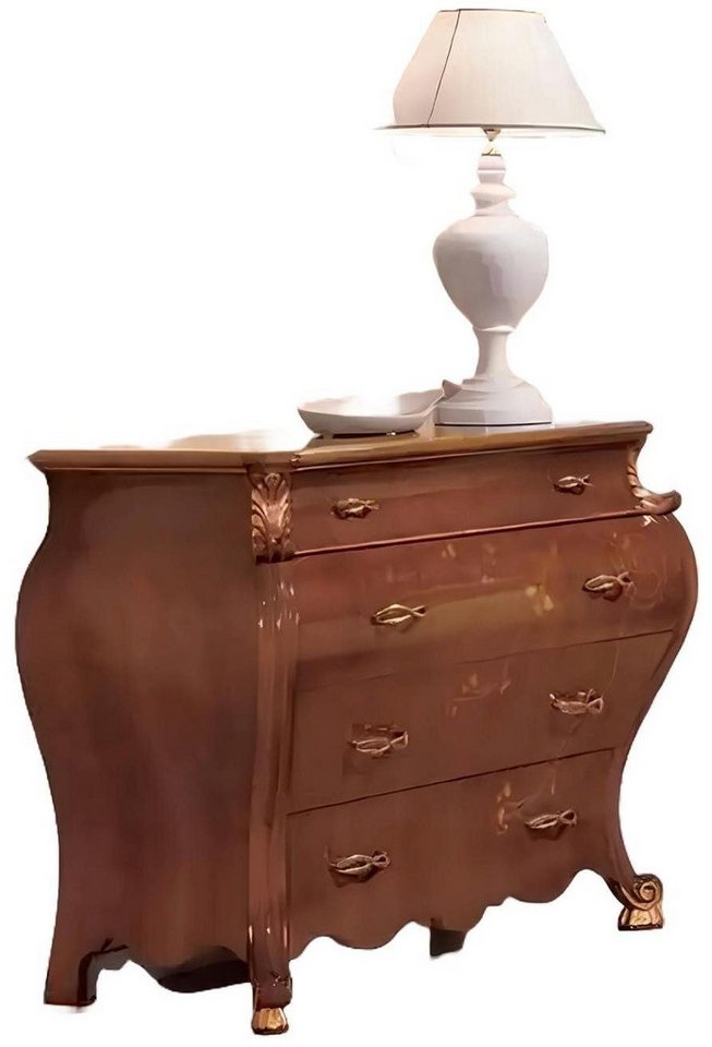 Xlmoebel Schubkastenkommode Neuer luxuriöser brauner Holz-Spiegelschrank im klassischen Design (2 St., Set 2tlg(Kommode + Spiegel), Hergestellt in Europa von Xlmoebel